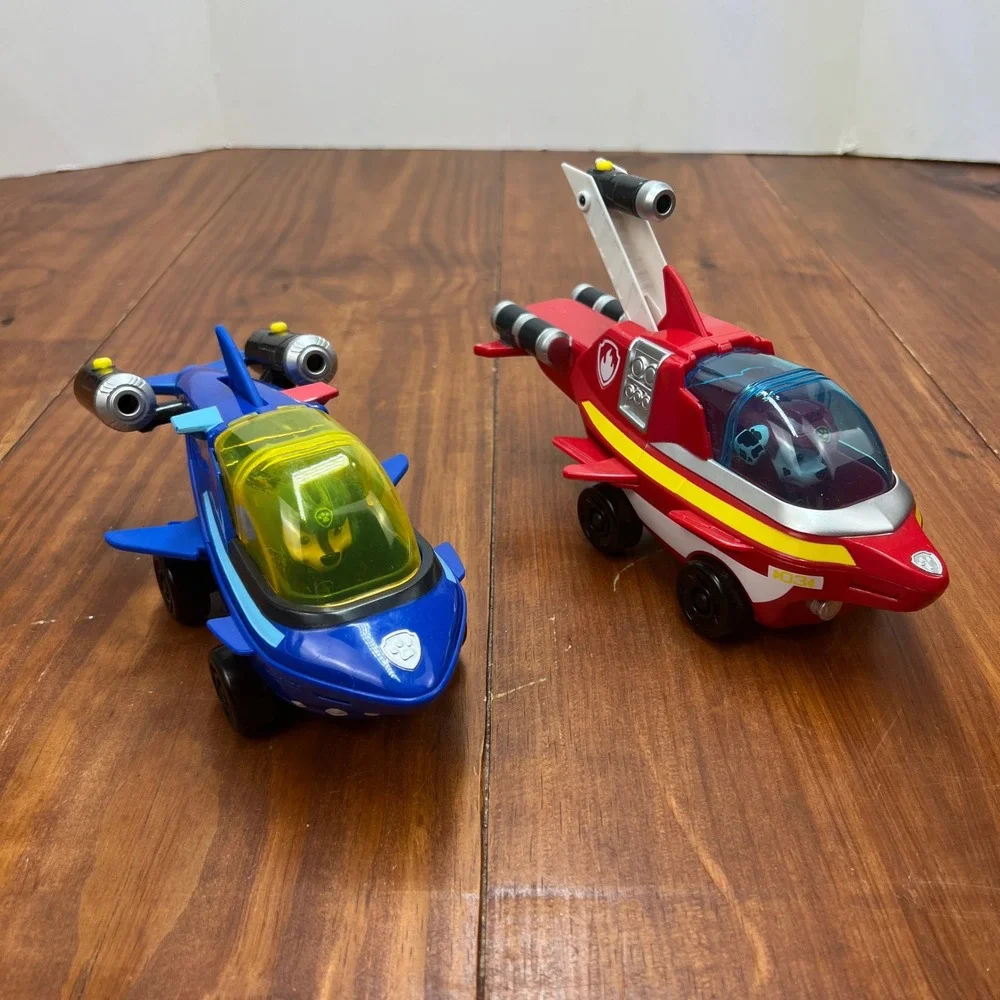 Paw Patrol Aqua Pups Chase Shark Marshall Dolphin Vehicle Figure Set 2022